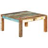 vidaXL Table basse 80x80x40 cm Bois de r&eacute;cup&eacute;ration massif