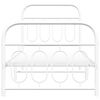 vidaXL Cadre de lit m&eacute;tal sans matelas avec pied de lit blanc 90x190cm