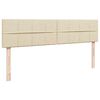 VidaXL Cadre de lit ottoman avec matelas cr&egrave;me 180x200 cm tissu