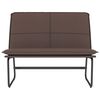 vidaXL Banc Marron 100x75x76 cm Similicuir