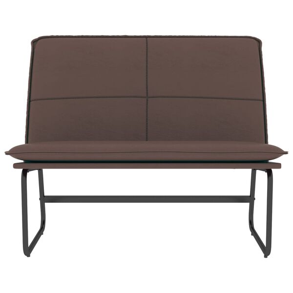 vidaXL Banc Marron 100x75x76 cm Similicuir