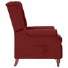 vidaXL Fauteuil inclinable Rouge bordeaux Tissu