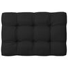 vidaXL Coussins de canapé palette lot de 7 Noir