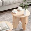 vidaXL Table basse 2 pcs Naturel Bois de pin massif