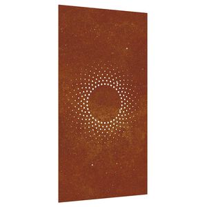 vidaXL D&eacute;coration murale jardin 105x55cm acier corten design du soleil