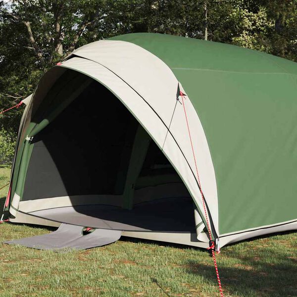vidaXL Tente Tunnel avec toit Vert 410 x 285 x 198 cm taffetas