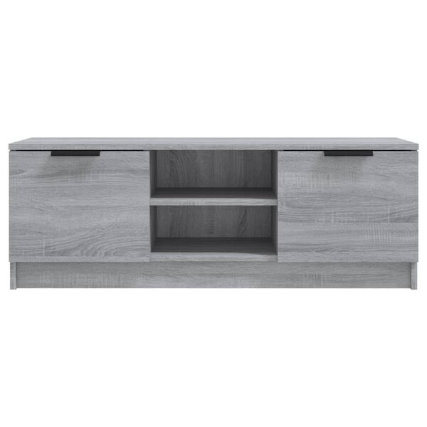 vidaXL Meuble TV Sonoma gris 102x35x36,5 cm Bois d'ing&eacute;nierie