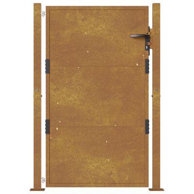 vidaXL Portail de jardin 105x155 cm acier corten