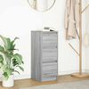 vidaXL Buffet sonoma gris 29,5x34x76 cm bois d'ing&eacute;nierie