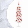 vidaXL Sapin de No&euml;l artificiel &eacute;troit avec boules 150 cm 150 LED