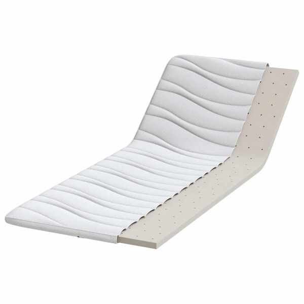 vidaXL Surmatelas Blanc 80 x 200 cm Tissu en Tricot