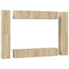 vidaXL Ensemble de meubles TV 10 pcs Ch&ecirc;ne sonoma Bois d'ing&eacute;nierie