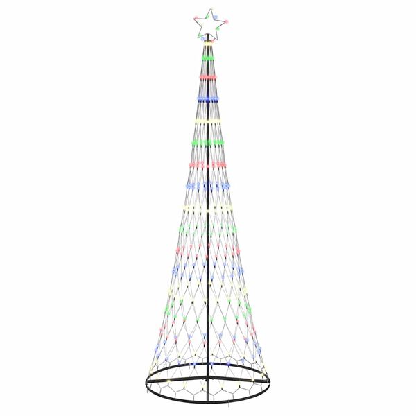 vidaXL Arbre de No&euml;l LED avec 355 LED Multicolore 184,5 cm M&eacute;tal