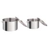 vidaXL Ensemble de 2 casseroles &agrave; bouillon 44/24 L Inox