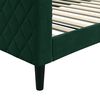 vidaXL Lit de repos sans matelas vert fonc&eacute; 100x200 cm velours