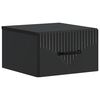 vidaXL Cabinet de chevet mural avec tiroir Noir 34,5 x 33 x 20 cm