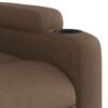 vidaXL Fauteuil de massage inclinable Marron Tissu