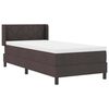 vidaXL Lit boxspring avec matelas Marron fonc&eacute; 90 x 200 cm