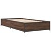 vidaXL Cadre de lit sans matelas ch&ecirc;ne marron 75x190 cm