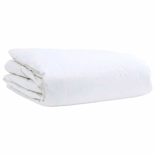vidaXL Couette Blanc 155 x 220 cm Plume
