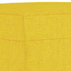 vidaXL Ensemble de canap&eacute;s 3 pcs avec coussins jaune clair tissu