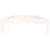 vidaXL Cadre de lit sans matelas blanc bois de pin massif 90x200 cm