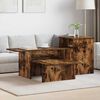 vidaXL Table console Ch&ecirc;ne fum&eacute; 80 x 50 x 225 cm Bois d'ing&eacute;nierie