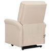 vidaXL Fauteuil de massage Cr&egrave;me Tissu