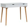 vidaxl Table de Toilette FAUSKE Blanc 100 x 50 x 78 cm