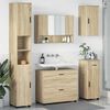 vidaXL Ensemble de mobilier de salle de bain 5 pcs Ch&ecirc;ne Sonoma