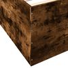 vidaXL Cadre de lit sans matelas ch&ecirc;ne fum&eacute; 150x200 cm