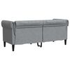 vidaXL Canap&eacute; Gris clair 182,5 x 74,5 x 74,5 cm Polyester