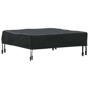 vidaXL Housse de Table 62 x 62 x 15 cm Carr&eacute; Imperm&eacute;able Noir