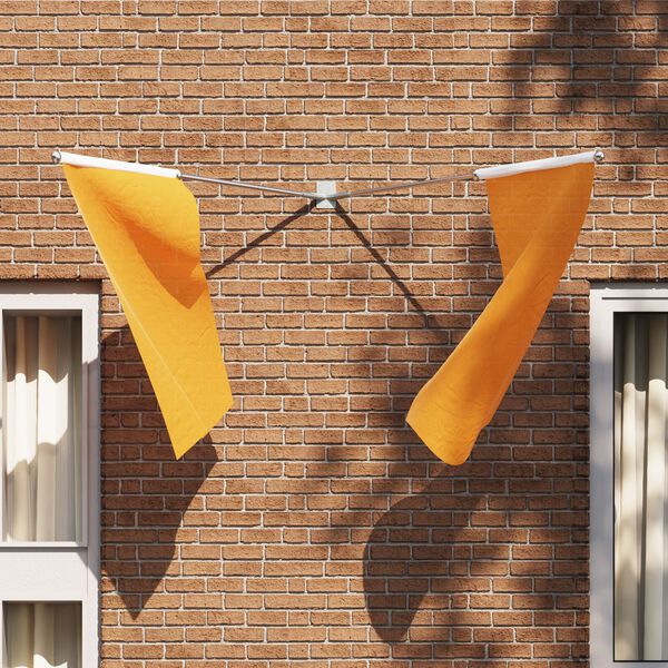 vidaXL Support de Drapeau Argent&eacute; 10,5 x 7,5 x 0,2 cm Acier