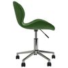 vidaXL Chaise pivotante de salle &agrave; manger Vert fonc&eacute; Velours