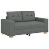 vidaXL Canap&eacute; deux places gris fonc&eacute; 160 x 77 x 82 cm en tissu