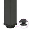 vidaXL Pieds de table basse 4 pi&egrave;ces Anthracite 30-32 cm Acier