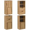 vidaXL Armoires lat&eacute;rales 4 pcs ODDA 40x24x79 cm bois massif pin