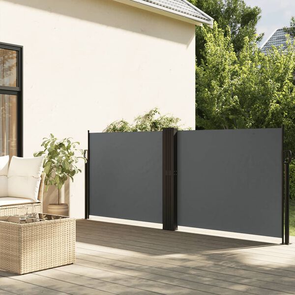 vidaXL Auvent lat&eacute;ral r&eacute;tractable anthracite 120x600 cm