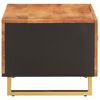 vidaXL Table basse marron et noir 80x50x40 cm bois de massif manguier