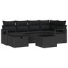 vidaXL Ensemble de canap&eacute; de jardin avec coussin polyrotin
