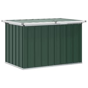 vidaXL Bo&icirc;tes de rangement Acier galvanis&eacute; 109 x 67 x 65 cm Vert