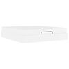 vidaXL Cadre de lit avec matelas Autre 2 pi&egrave;ces Blanc PVC