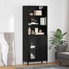 vidaXL Haut Armoire Chêne noir 69,5 x 34 x 180 cm Bois d'ingénierie