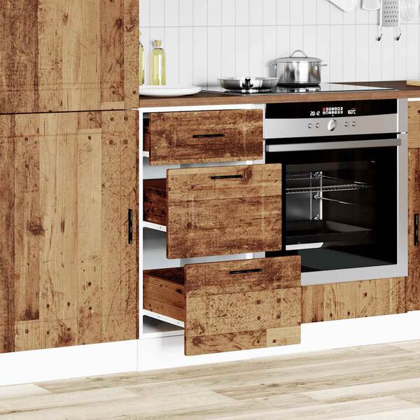 vidaXL Armoire de cuisine Porto vieux bois bois d'ing&eacute;nierie