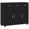 vidaXL Buffet FLORIN Noir 88,5 x 30,5 x 73 cm Bois d'ing&eacute;nierie
