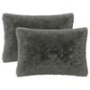 vidaXL Coussin 2 pc HEERLEN Vert clair 50 x 70 cm Fleece PV