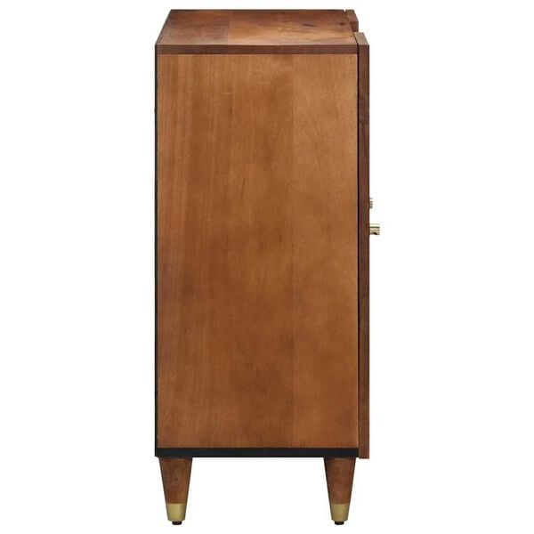 vidaXL Buffet avec porte Marron 90 x 33 x 75 cm Bois de mangue massif