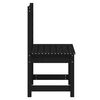 vidaXL Chaises de jardin lot de 2 noir 50x48x91,5 cm bois massif pin