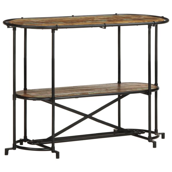 vidaXL Table console 110x42x76 cm bois massif de r&eacute;cup&eacute;ration